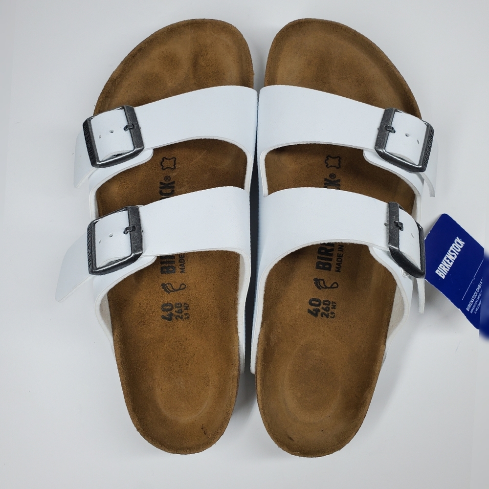 Birkenstock Arizona White Sandals - Picture 2 of 4